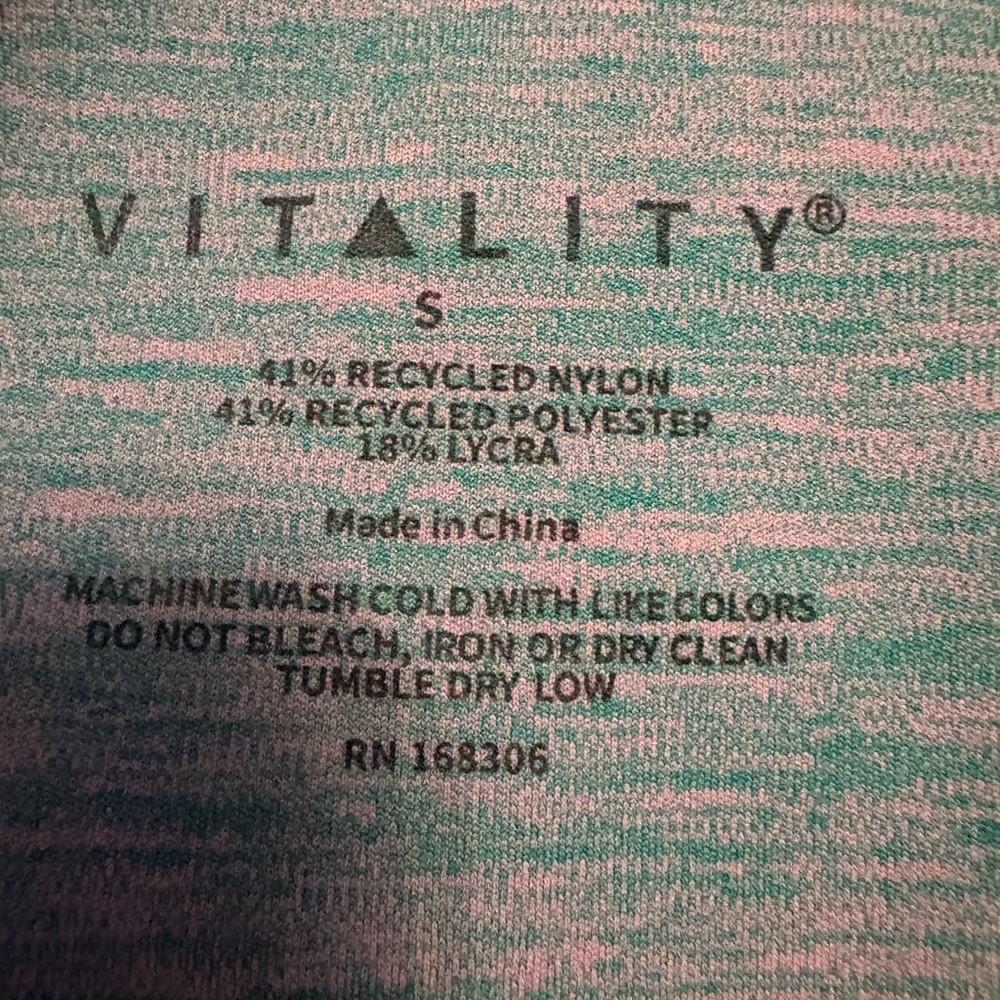 Vitality Daydream leggings. Small. Pink and green - Picture 3 of 3